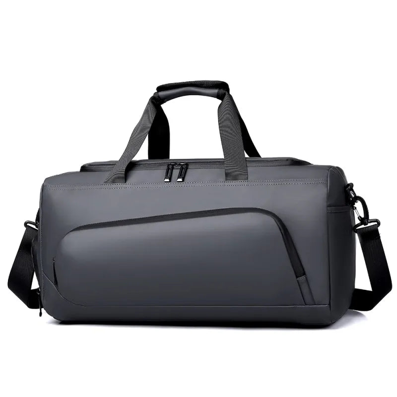 Large Capacity Gym & Travel Duffel Bag ｜ Multi-Compartment Shoe Storage ｜ Premium PU