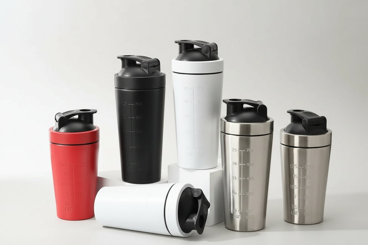Stainless Steel Protein Shaker Bottle | Leak Proof Gym Shaker | 500ml / 750ml